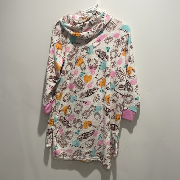 WARNER BROS Girls' Friends Pull Over Hooded Dorm Sleepwear Night Gown - Picture 6 of 6